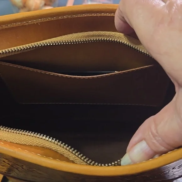 Frye Melissa Hand Tooled Leather Crossbody - Picture 7 of 7